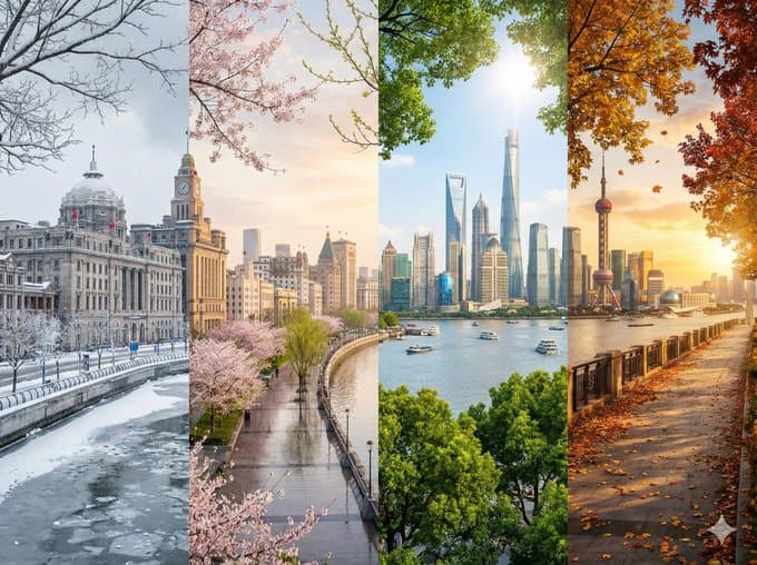 Captivating four-season panorama