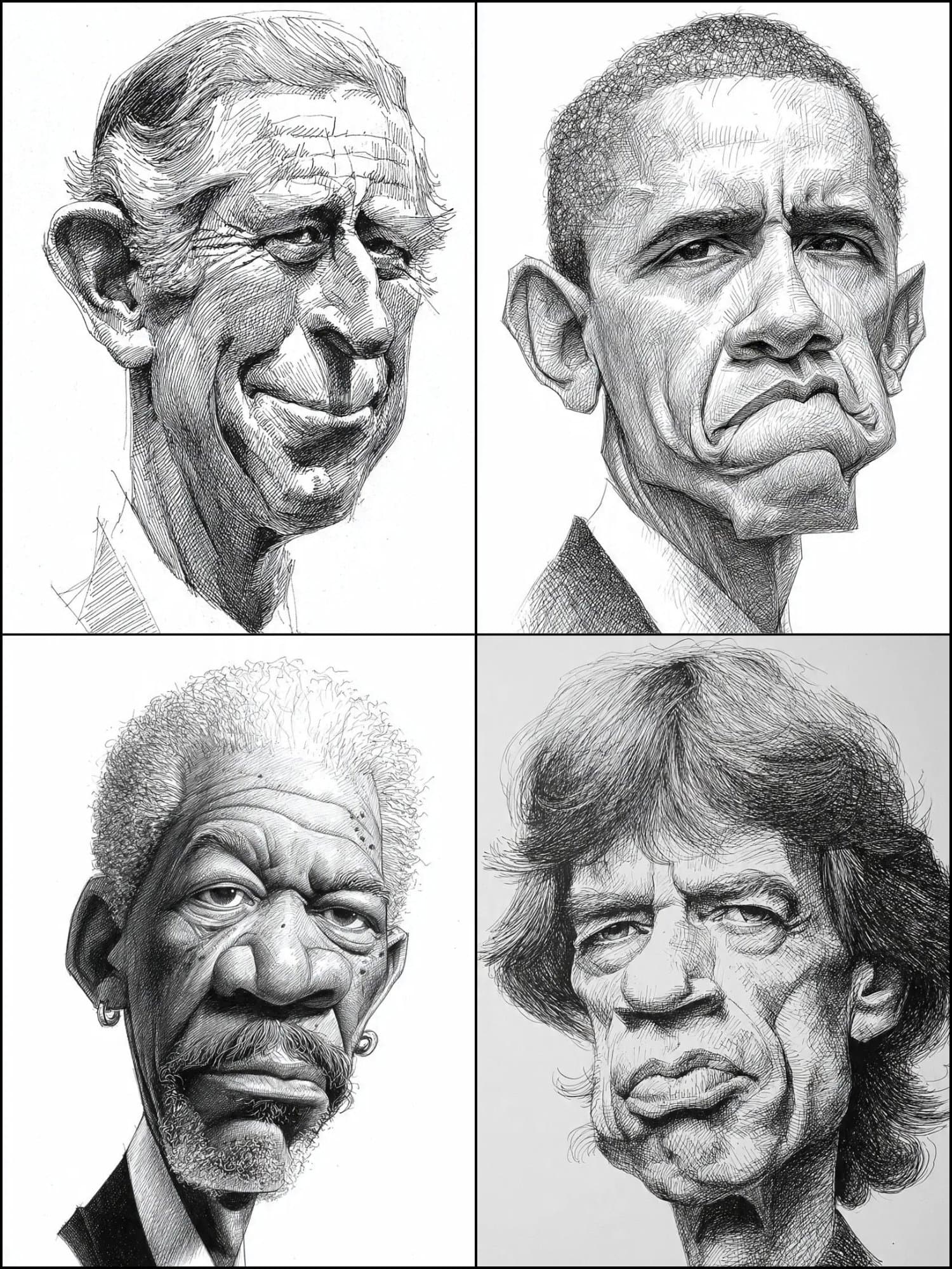 Black-and-white hand-drawn comic sketch